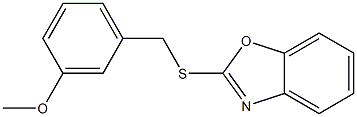 2-[(3-methoxyphenyl)methylsulfanyl]-1,3-benzoxazole Struktur