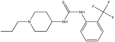 1-(1-propylpiperidin-4-yl)-3-[2-(trifluoromethyl)phenyl]thiourea Struktur