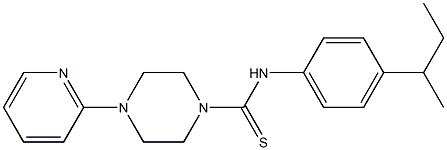 N-(4-butan-2-ylphenyl)-4-pyridin-2-ylpiperazine-1-carbothioamide Struktur