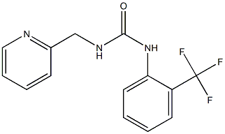 1-(pyridin-2-ylmethyl)-3-[2-(trifluoromethyl)phenyl]urea Struktur