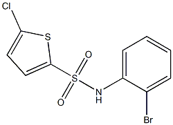 N-(2-bromophenyl)-5-chlorothiophene-2-sulfonamide Struktur