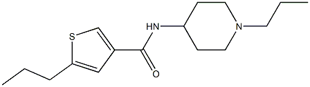 5-propyl-N-(1-propylpiperidin-4-yl)thiophene-3-carboxamide Struktur