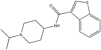 N-(1-propan-2-ylpiperidin-4-yl)-1-benzothiophene-3-carboxamide Struktur