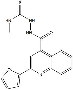 1-[[2-(furan-2-yl)quinoline-4-carbonyl]amino]-3-methylthiourea Struktur