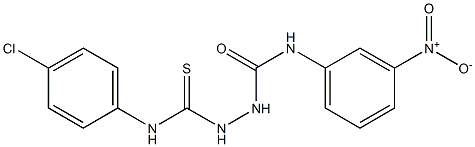 1-[(4-chlorophenyl)carbamothioylamino]-3-(3-nitrophenyl)urea Struktur