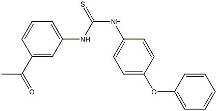 1-(3-acetylphenyl)-3-(4-phenoxyphenyl)thiourea Struktur