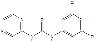 1-(3,5-dichlorophenyl)-3-pyrazin-2-ylurea Struktur