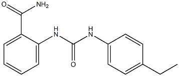 2-[(4-ethylphenyl)carbamoylamino]benzamide Struktur