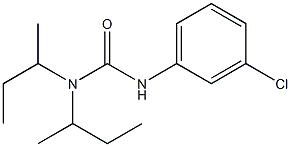 1,1-di(butan-2-yl)-3-(3-chlorophenyl)urea Struktur