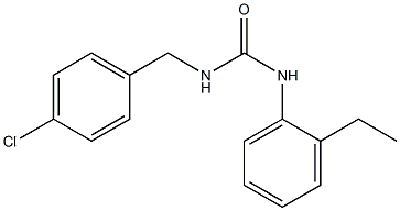 1-[(4-chlorophenyl)methyl]-3-(2-ethylphenyl)urea Struktur