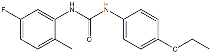 1-(4-ethoxyphenyl)-3-(5-fluoro-2-methylphenyl)urea Struktur