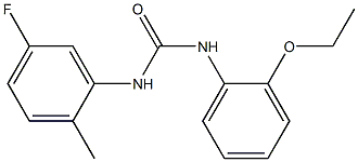 1-(2-ethoxyphenyl)-3-(5-fluoro-2-methylphenyl)urea Struktur