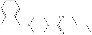 N-butyl-4-[(2-methylphenyl)methyl]piperazine-1-carboxamide Structure