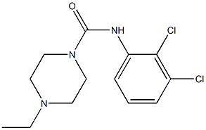 N-(2,3-dichlorophenyl)-4-ethylpiperazine-1-carboxamide Struktur