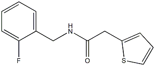 N-[(2-fluorophenyl)methyl]-2-thiophen-2-ylacetamide Struktur