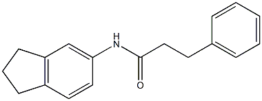 N-(2,3-dihydro-1H-inden-5-yl)-3-phenylpropanamide Struktur