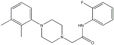 2-[4-(2,3-dimethylphenyl)piperazin-1-yl]-N-(2-fluorophenyl)acetamide Struktur