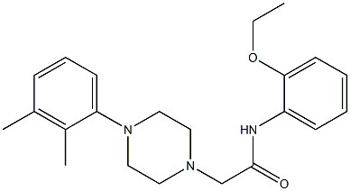 2-[4-(2,3-dimethylphenyl)piperazin-1-yl]-N-(2-ethoxyphenyl)acetamide Struktur