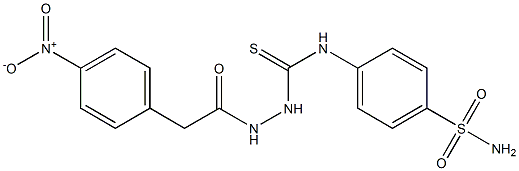 1-[[2-(4-nitrophenyl)acetyl]amino]-3-(4-sulfamoylphenyl)thiourea Struktur