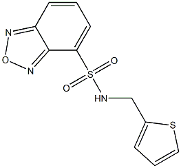 N-(thiophen-2-ylmethyl)-2,1,3-benzoxadiazole-4-sulfonamide Struktur