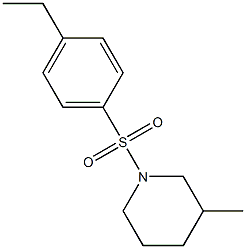 1-(4-ethylphenyl)sulfonyl-3-methylpiperidine Struktur