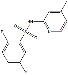 2,5-difluoro-N-(4-methylpyridin-2-yl)benzenesulfonamide Struktur