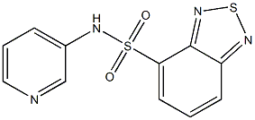 N-pyridin-3-yl-2,1,3-benzothiadiazole-4-sulfonamide Struktur