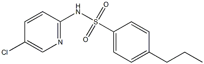 N-(5-chloropyridin-2-yl)-4-propylbenzenesulfonamide Struktur