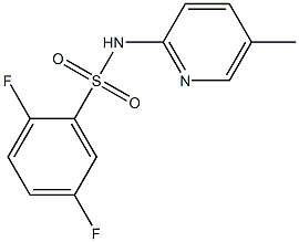 2,5-difluoro-N-(5-methylpyridin-2-yl)benzenesulfonamide Struktur