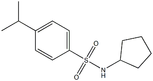 N-cyclopentyl-4-propan-2-ylbenzenesulfonamide Struktur