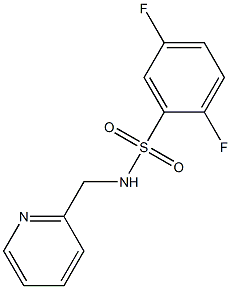 2,5-difluoro-N-(pyridin-2-ylmethyl)benzenesulfonamide Struktur