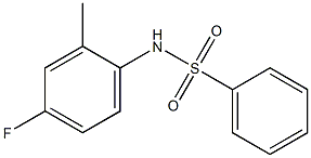 N-(4-fluoro-2-methylphenyl)benzenesulfonamide Struktur