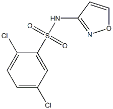 2,5-dichloro-N-(1,2-oxazol-3-yl)benzenesulfonamide Struktur