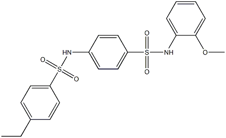 4-ethyl-N-[4-[(2-methoxyphenyl)sulfamoyl]phenyl]benzenesulfonamide Struktur