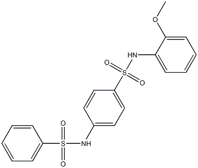 4-(benzenesulfonamido)-N-(2-methoxyphenyl)benzenesulfonamide Struktur