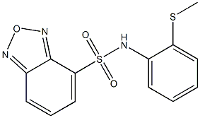 N-(2-methylsulfanylphenyl)-2,1,3-benzoxadiazole-4-sulfonamide Struktur