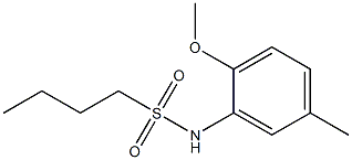 N-(2-methoxy-5-methylphenyl)butane-1-sulfonamide Struktur