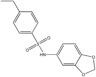 N-(1,3-benzodioxol-5-yl)-4-ethylbenzenesulfonamide Struktur