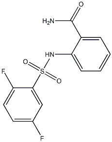 2-[(2,5-difluorophenyl)sulfonylamino]benzamide Struktur