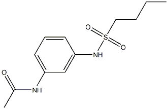 N-[3-(butylsulfonylamino)phenyl]acetamide Struktur