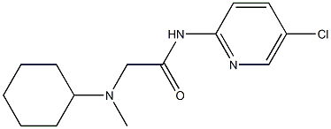 N-(5-chloropyridin-2-yl)-2-[cyclohexyl(methyl)amino]acetamide Struktur