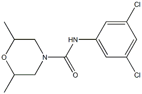 N-(3,5-dichlorophenyl)-2,6-dimethylmorpholine-4-carboxamide Struktur