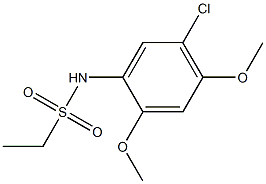 N-(5-chloro-2,4-dimethoxyphenyl)ethanesulfonamide Struktur