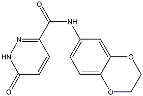 N-(2,3-dihydro-1,4-benzodioxin-6-yl)-6-oxo-1H-pyridazine-3-carboxamide Struktur