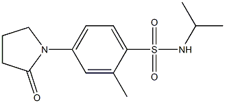 2-methyl-4-(2-oxopyrrolidin-1-yl)-N-propan-2-ylbenzenesulfonamide Struktur