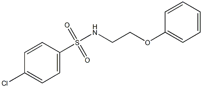 4-chloro-N-(2-phenoxyethyl)benzenesulfonamide Struktur