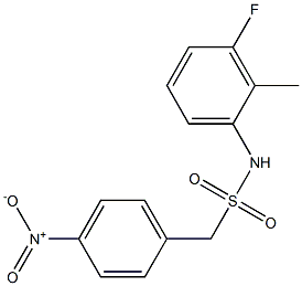 N-(3-fluoro-2-methylphenyl)-1-(4-nitrophenyl)methanesulfonamide Struktur