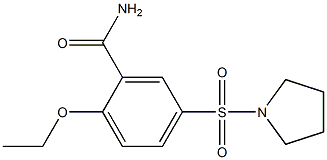 2-ethoxy-5-pyrrolidin-1-ylsulfonylbenzamide Struktur