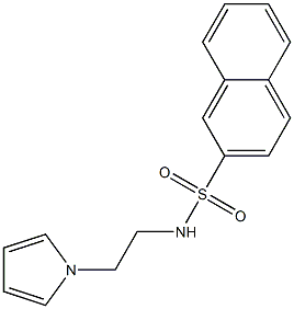 N-(2-pyrrol-1-ylethyl)naphthalene-2-sulfonamide Struktur