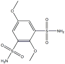 2,5-dimethoxybenzene-1,3-disulfonamide Struktur